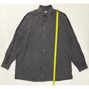 Ermenegildo Zegna Men's Gingham Button Down Long Sleeve Shirt‎ Size 3XLT